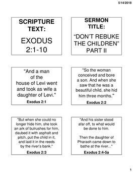 Exodus 2:1-10