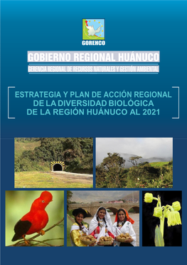 Estrategia Y Plan De Acción Regional De La Diversidad Biológica De La Región Huánuco Al 2021 Índice