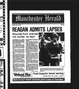 Reagan Admits Lapses