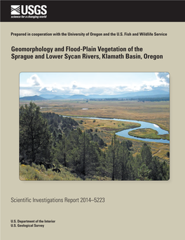 Geomorphology and Flood-Plain Vegetation of the Sprague and Lower Sycan Rivers, Klamath Basin, Oregon