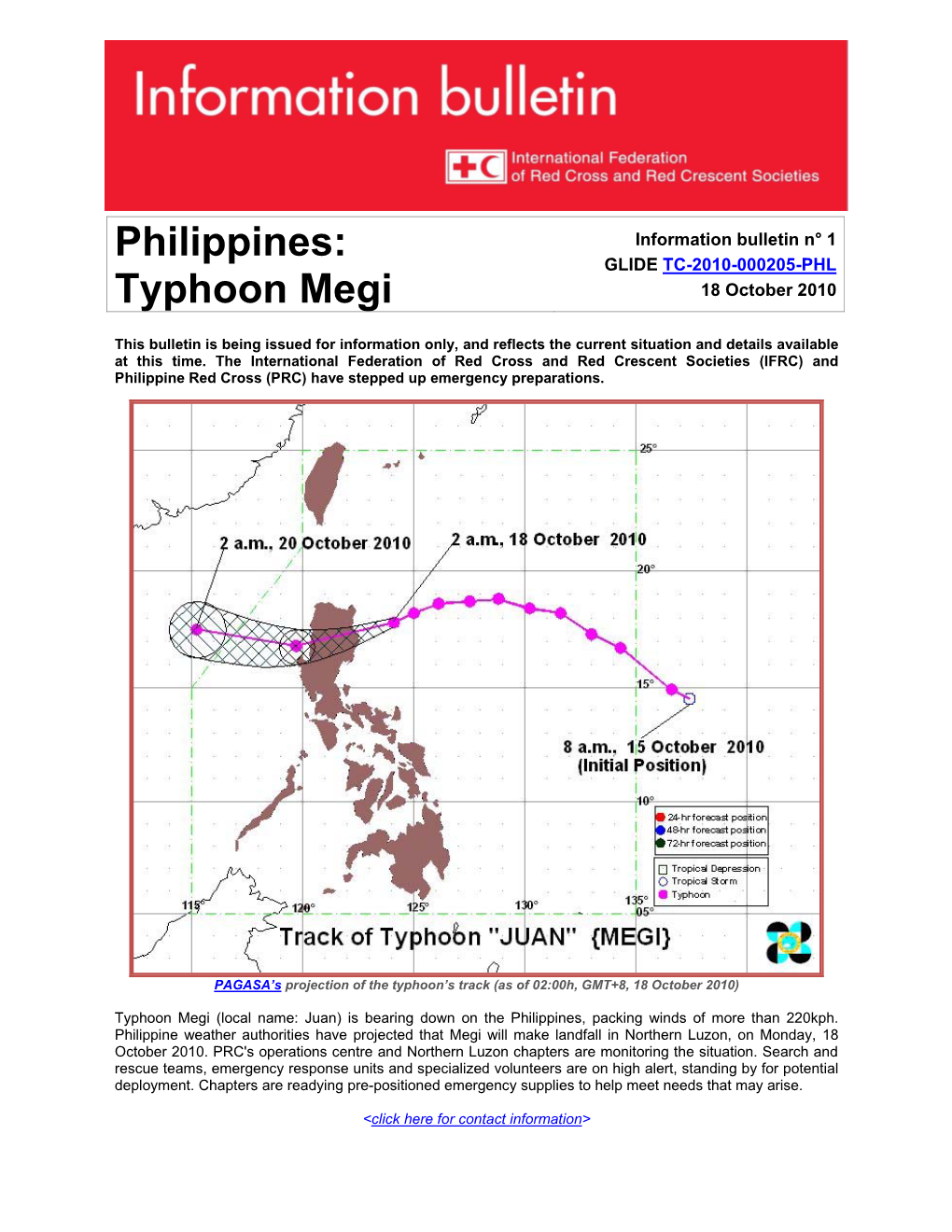 Typhoon Megi 18 October 2010