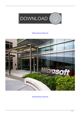 Windows Reorg at Microsoft