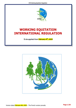 Working Equitation International Regulation