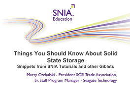Things You Should Know About Solid State Storage
