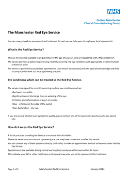 The Manchester Red Eye Service
