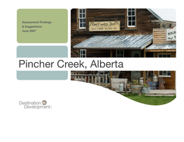 Pincher Creek, Alberta Introduction