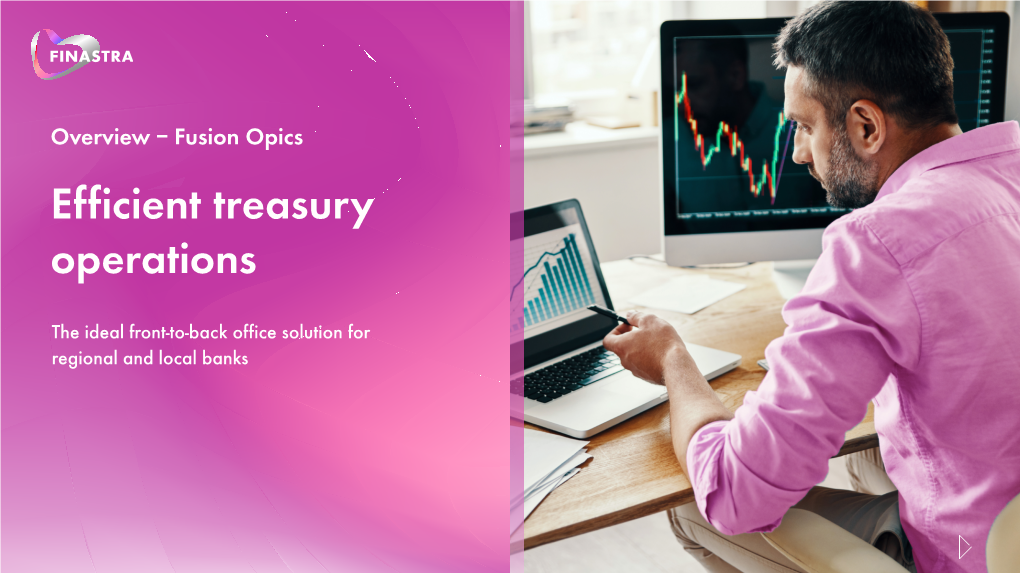 Efficient Treasury Operations