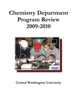 DEPARTMENT of CHEMISTRY Academic Years 2004-2005 Through 2008-2009