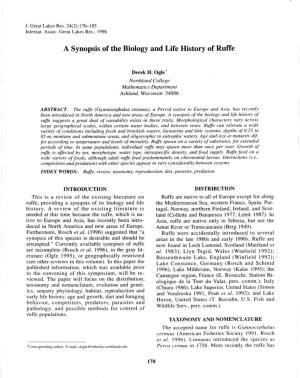 A Synopsis of the Biology and Life History of Ruffe