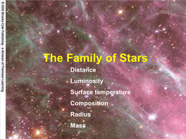 The Family of Stars Distance