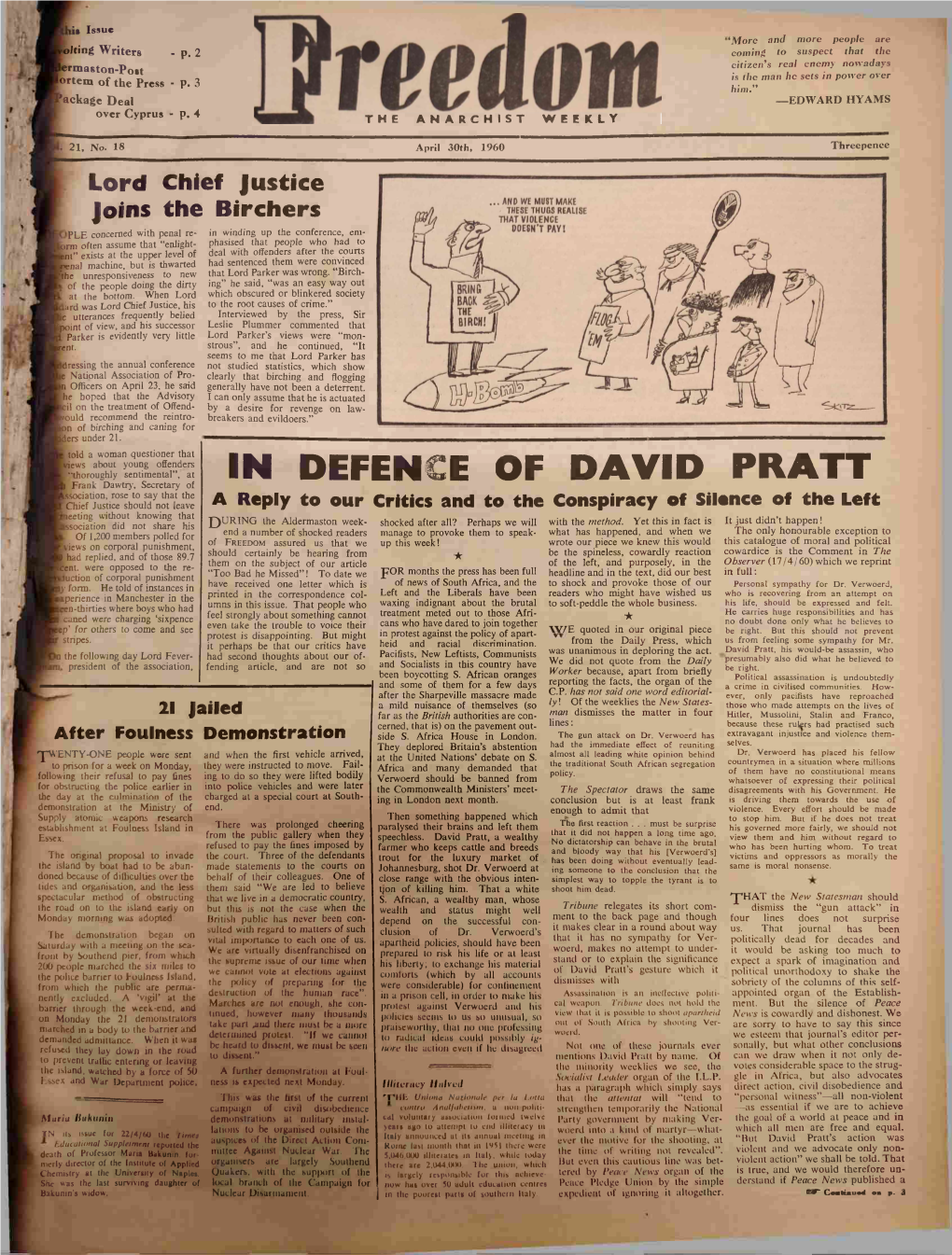 In Defence of David Pratt