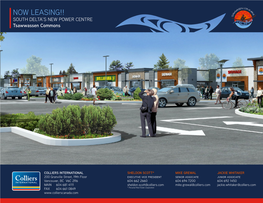 NOW LEASING!! SOUTH DELTA’S NEW POWER CENTRE Tsawwassen Commons