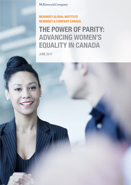 Advancing Women's Equality in Canada