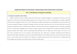 Application Report for Becoming a Membership of International Safe Community