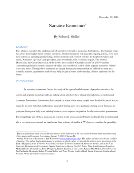 Narrative Economics1