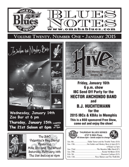 Blues Notes January 2015