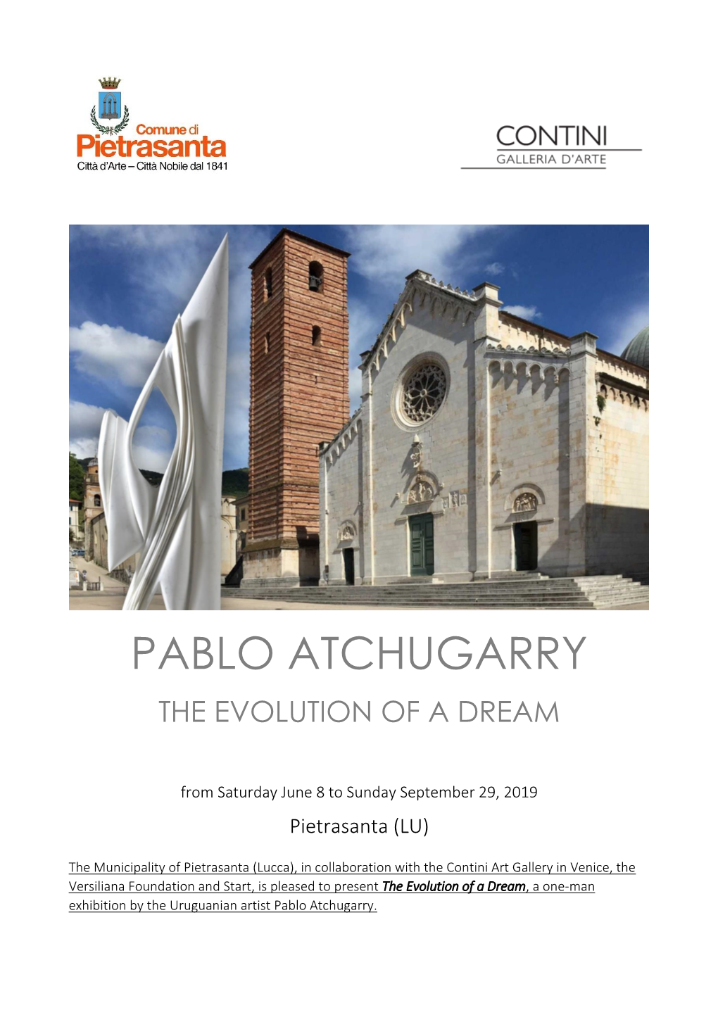 Pablo Atchugarry the Evolution of a Dream