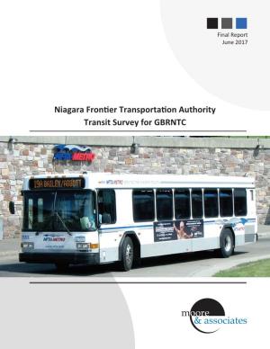 Niagara Frontier Transportation Authority Proposal Cover