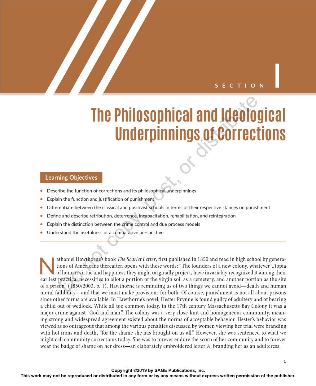 The Philosophical and Ideological Underpinnings of Corrections