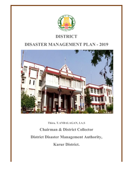District Disaster Management Plan - 2019
