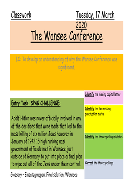 The Wansee Conference