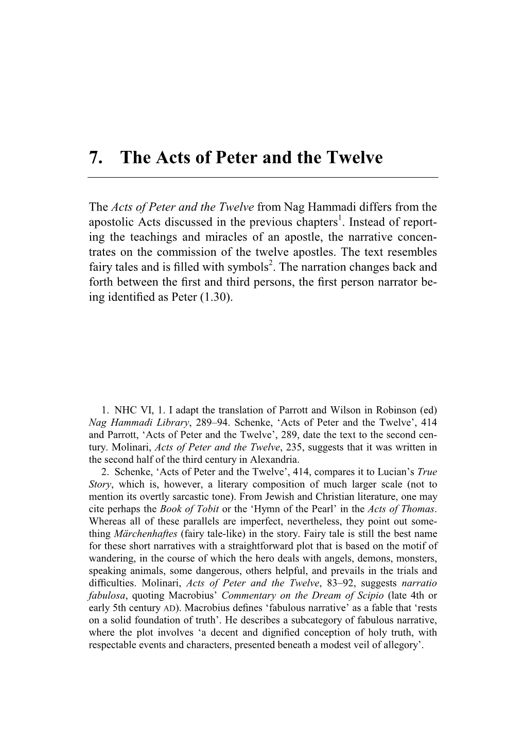 7. the Acts of Peter and the Twelve