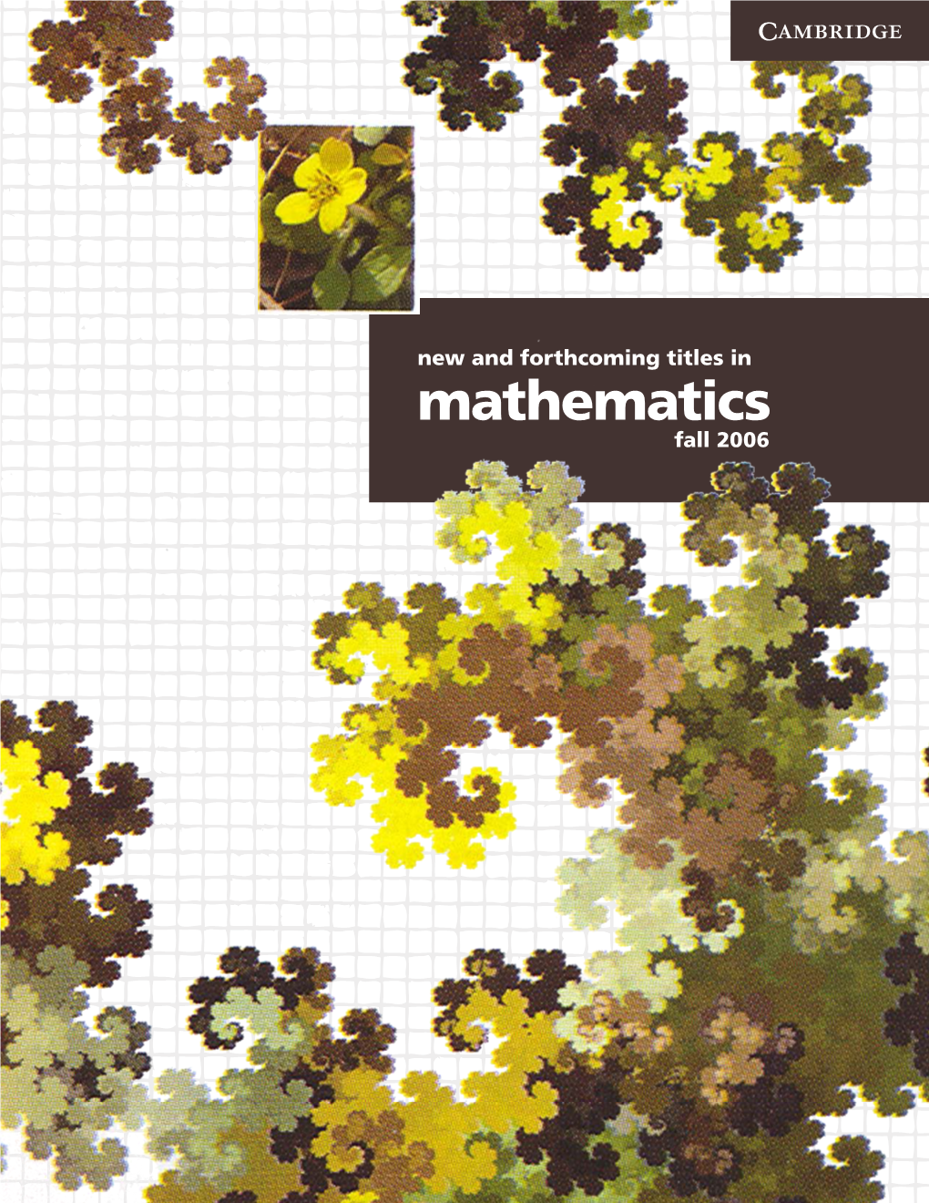 New and Forthcoming Books in Mathematics