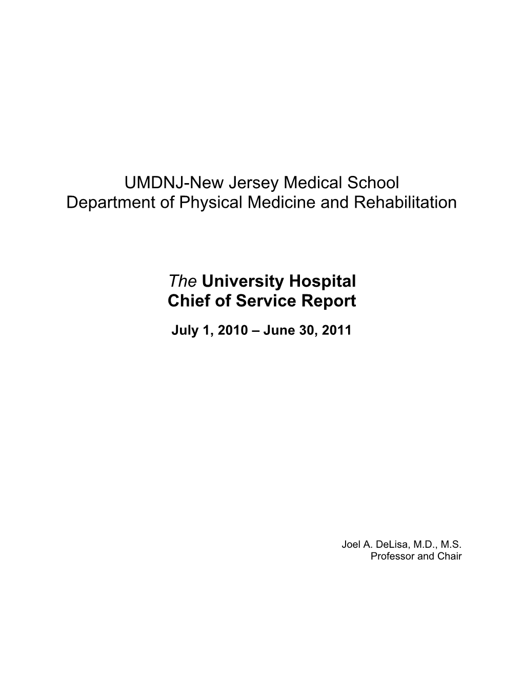 UMDNJ-New Jersey Medical School