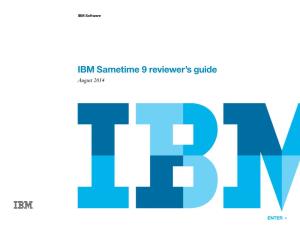 IBM Sametime 9 Reviewer's Guide