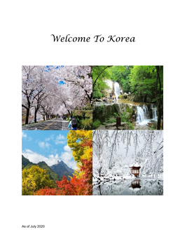 Welcome to Korea