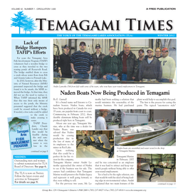 Temagami Times Winter 2012 Page 3