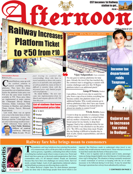Railway Fare Hike Brings Moan to Commoners