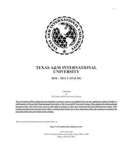 Texas A&M International University (TAMIU)