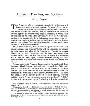 Amazons, Thracians, and Scythians , Greek, Roman and Byzantine Studies, 24:2 (1983:Summer) P.105