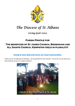 Parish Profile for the Benefices of St James Church, Biddenham and All Saints Church, Kempston (Held in Plurality)