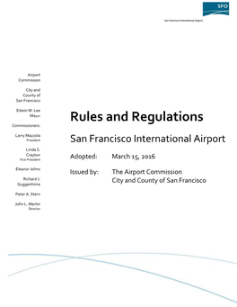 Rules and Regulations Commissioners