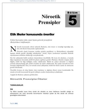 Nöroetik Prensipler 5