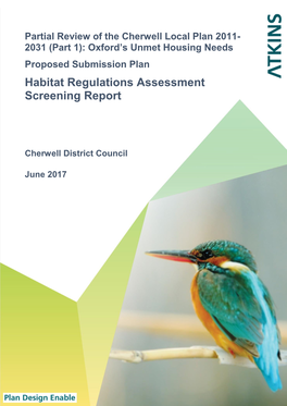 Habitat Regulations Assessment Screening Report”