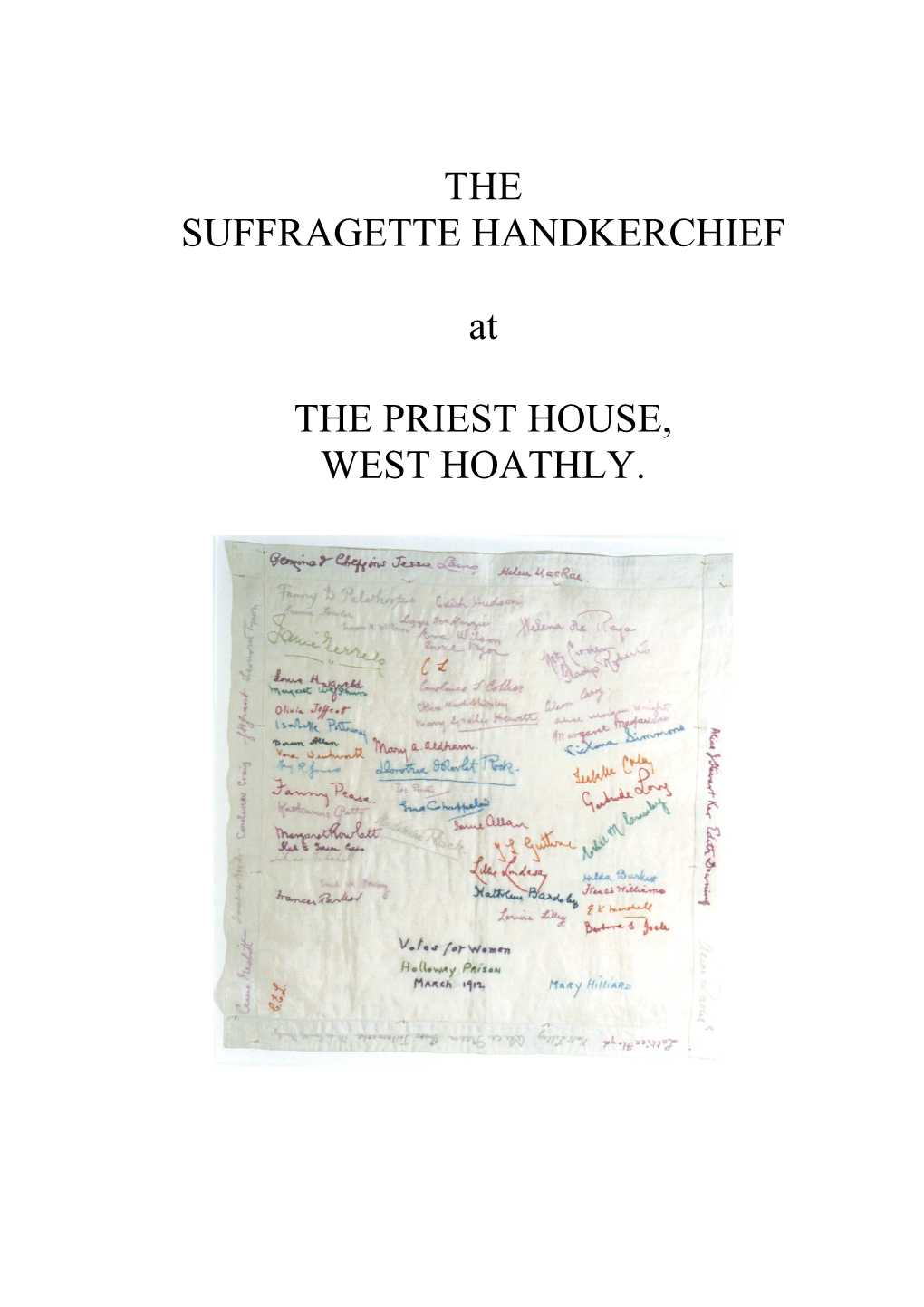 The Suffragette Handkerchief