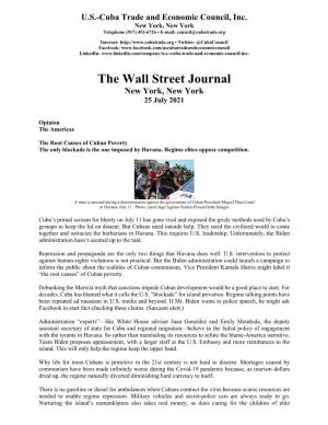 The Wall Street Journal New York, New York 25 July 2021