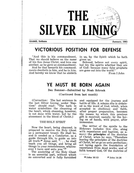 Silver Lining, Jan. 1961