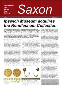 Ipswich Museum Acquires the Rendlesham Collection