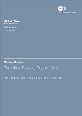 The Major Projects Report 2010