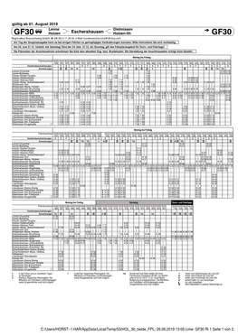 GF 30 Gesamtfahrplan-Grünenplan