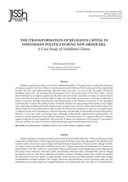 A Case Study of Nahdlatul Ulama