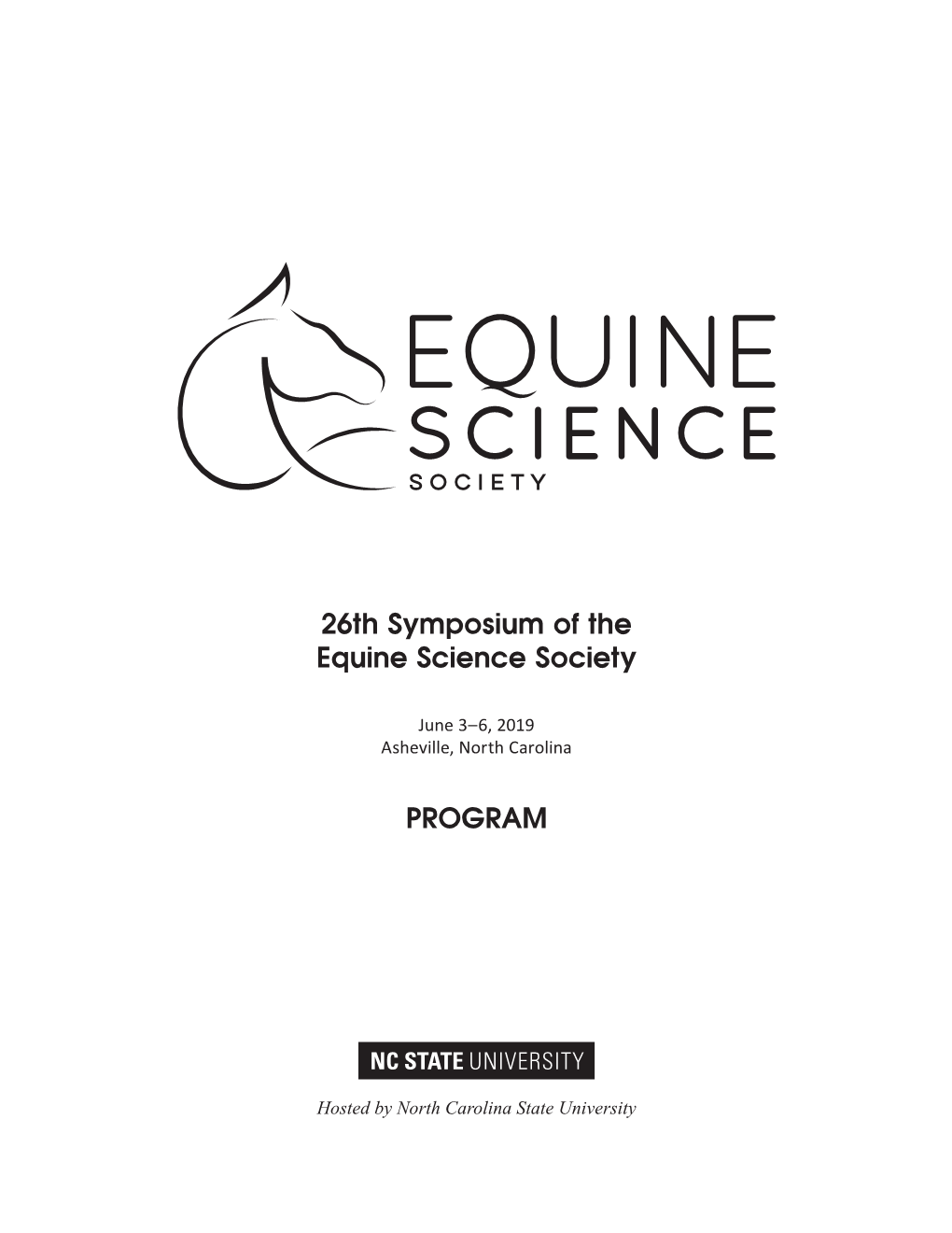 26Th Symposium of the Equine Science Society PROGRAM