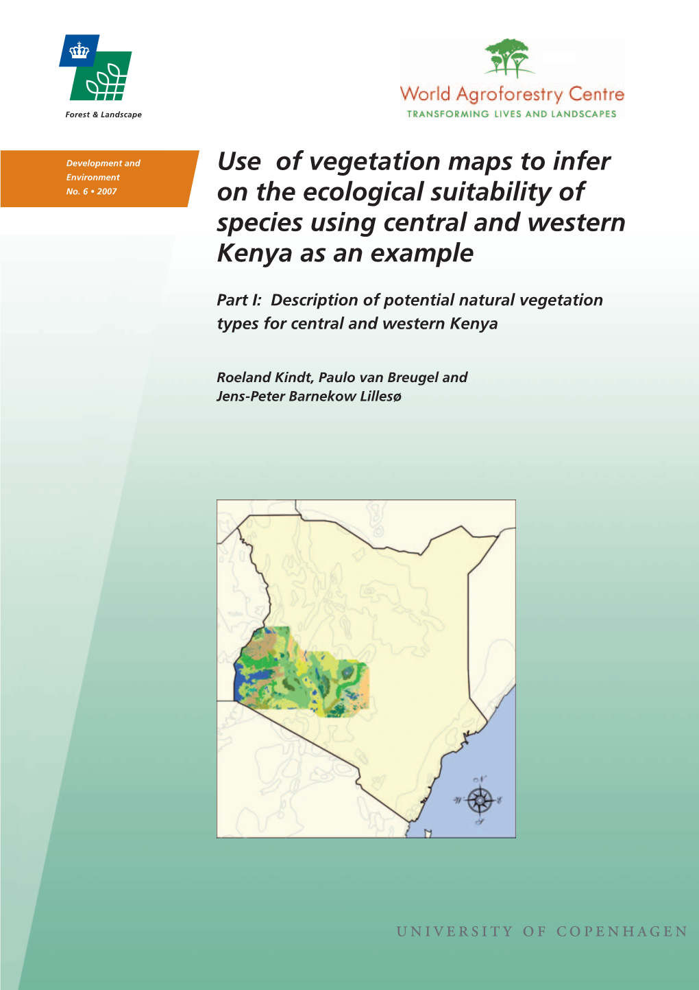 Use of Vegetation Maps to Infer on the Ecological Suitability of Species Using Central and Western Kenya As an Example