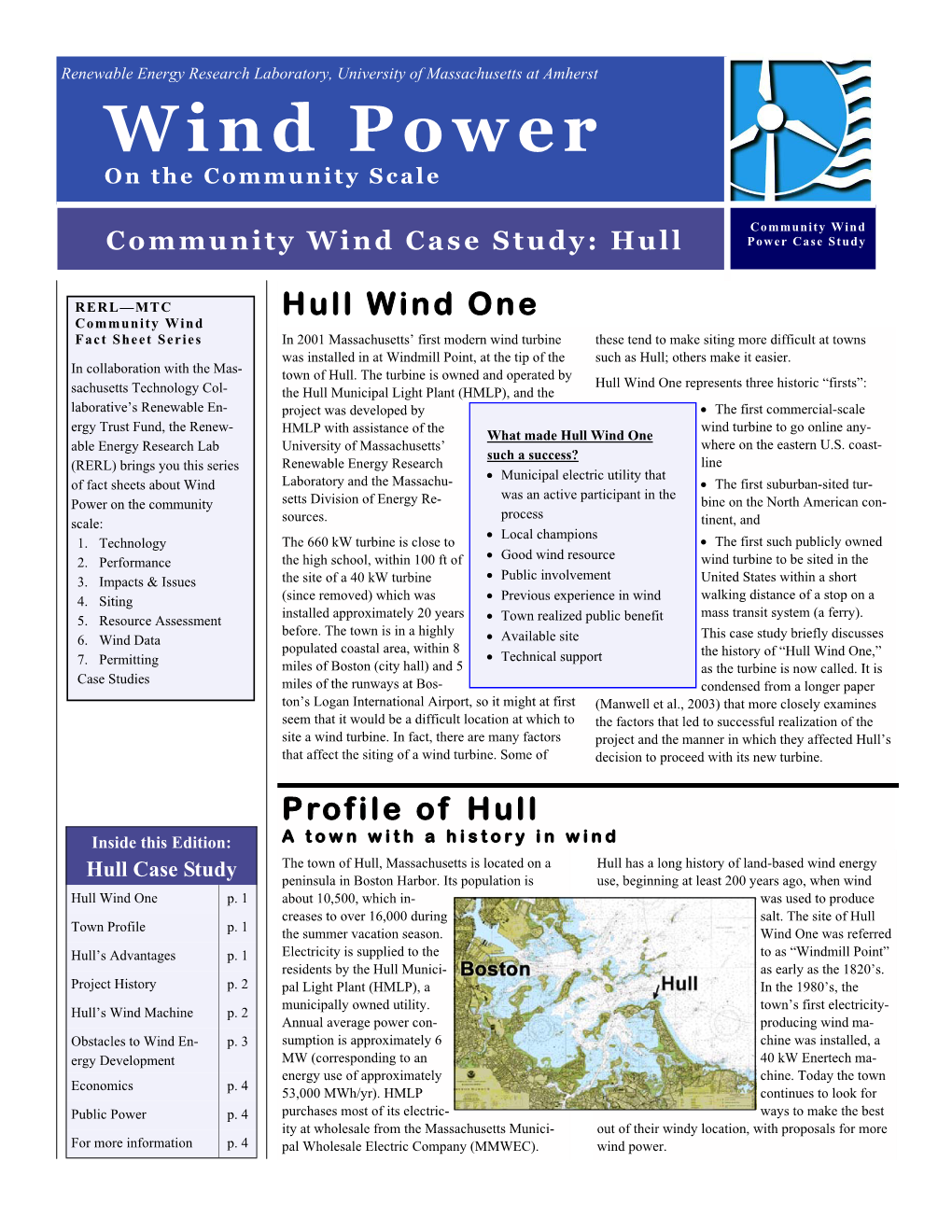 RERL Case Study, Hull Wind One.Pub