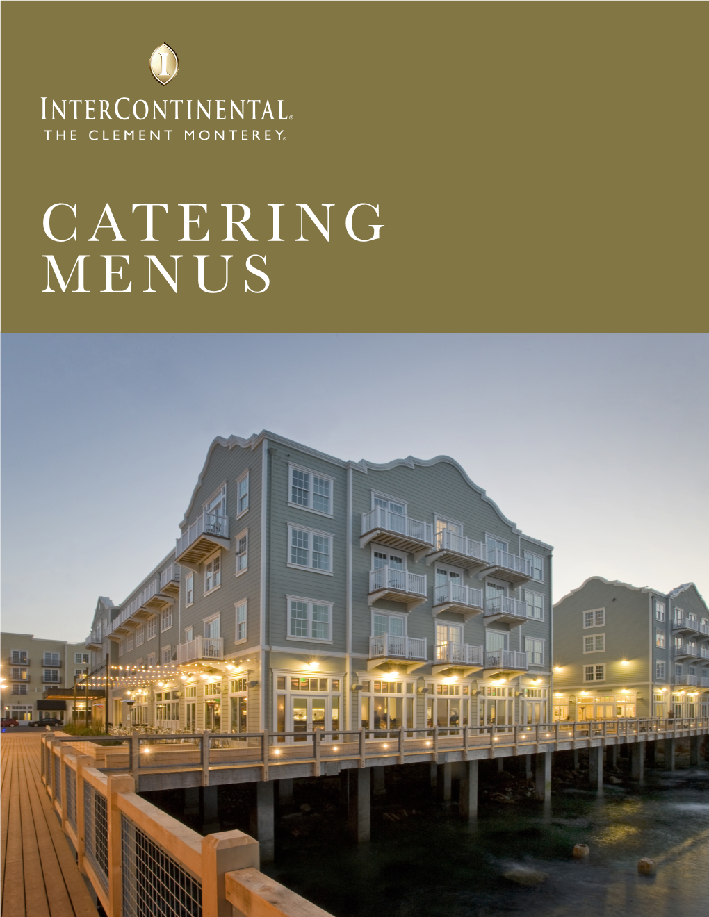 Catering Menus Table of Contents