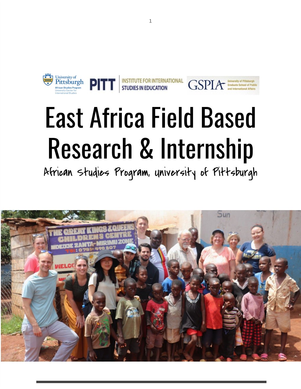 East Africa Seminar Info Packet